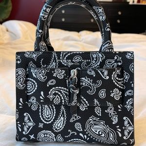 Brand New Brandon Blackwood Vegan Leather Kuei Bag | Bandana Print
